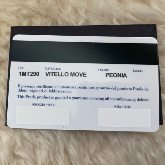 Prada Vitello Move Leather Wallet on Chain in Peonia Pink - Picture 9 of 9